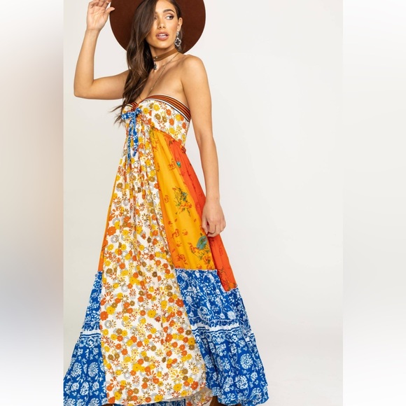 Free People Golden Dreams Maxi Dress - Picture 4 of 5